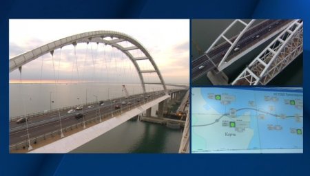 Крымский мост: водители нарушают ПДД ради фото